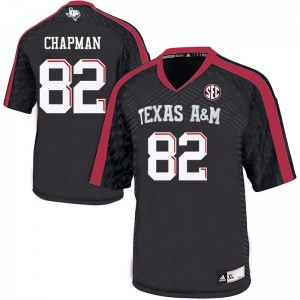 #82 Caleb Chapman Texas A&M Aggies Men University Jersey Black