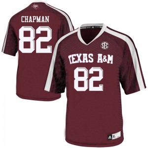 #82 Caleb Chapman Texas A&M Aggies Men Official Jersey Maroon
