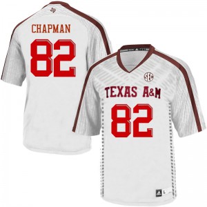 #82 Caleb Chapman Texas A&M University Men College Jersey White