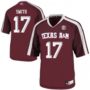 #17 Ainias Smith Texas A&M University Men University Jersey Maroon