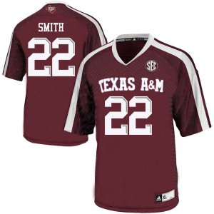 #22 Ainias Smith Texas A&M Aggies Men High School Jerseys Maroon