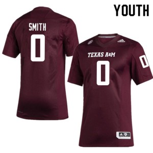 #0 Ainias Smith Texas A&M Youth University Jersey Maroon